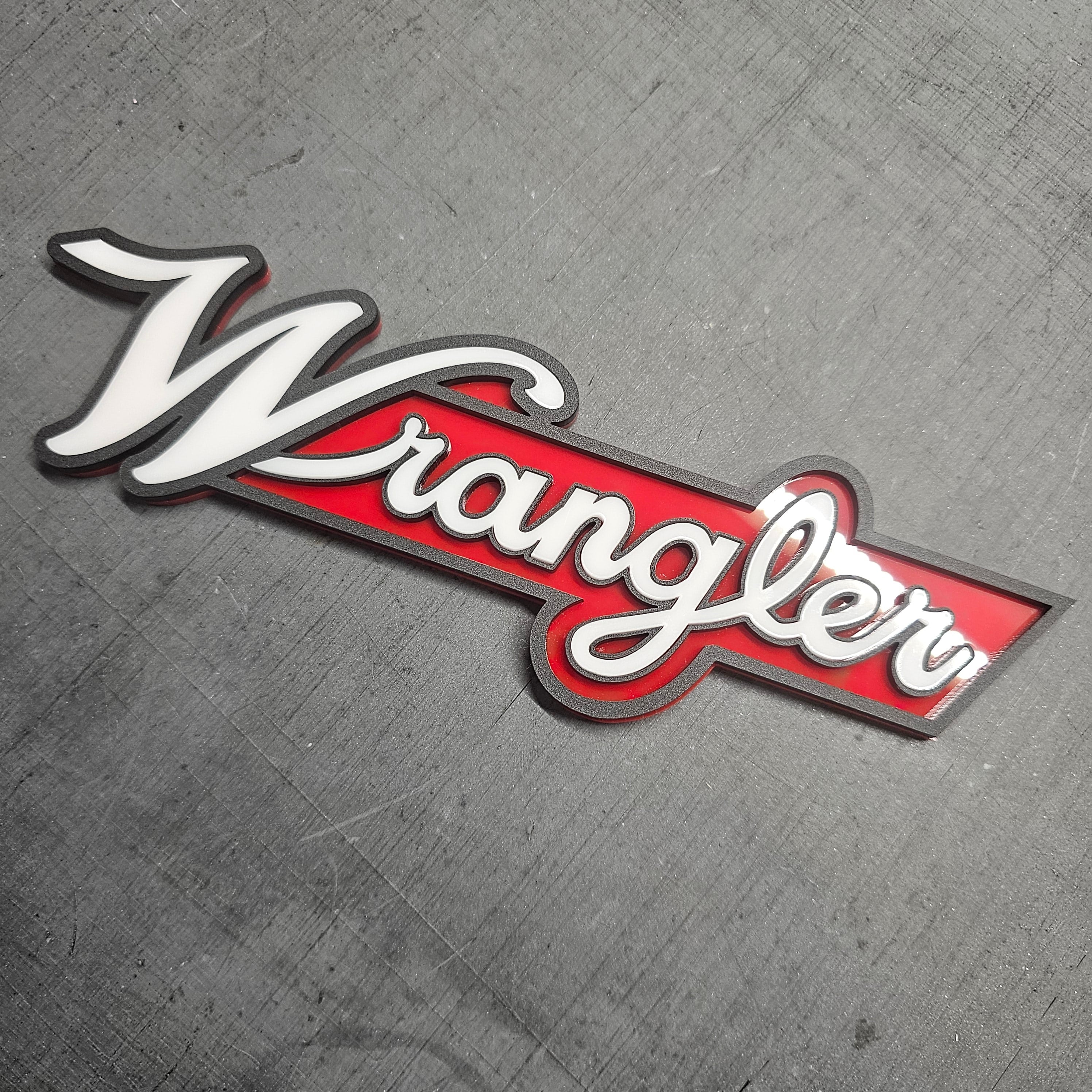 Retro Wrangler Fender Emblem - Three Color – Gladius Offroad