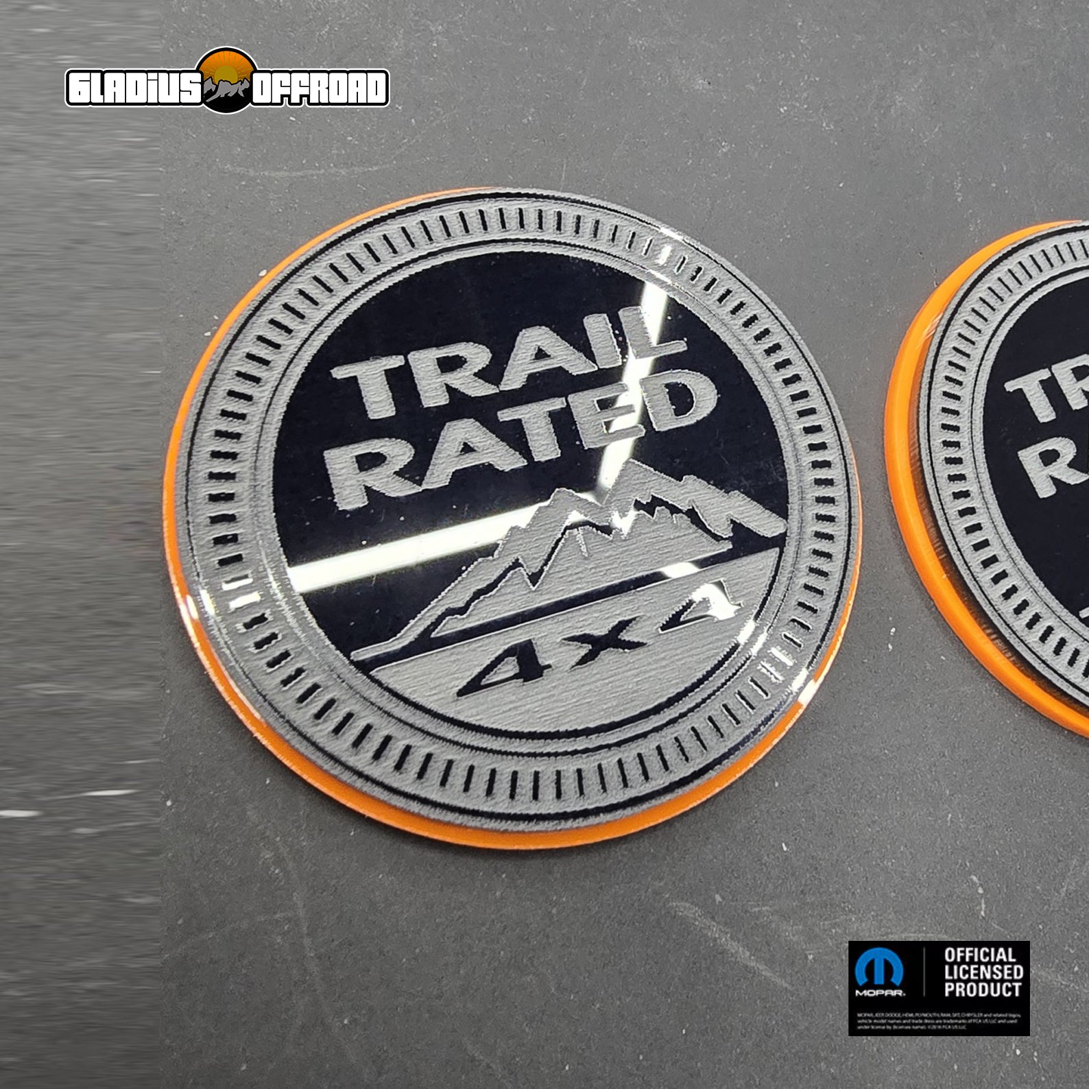 Jeep Trail Rated Emblem - Wrangler JL JK Gladiator JT – Gladius