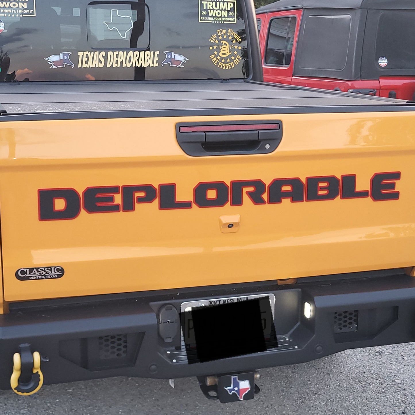 Jeep Gladiator "CUSTOM NAME" Tailgate Emblem -  Two Color Stacked