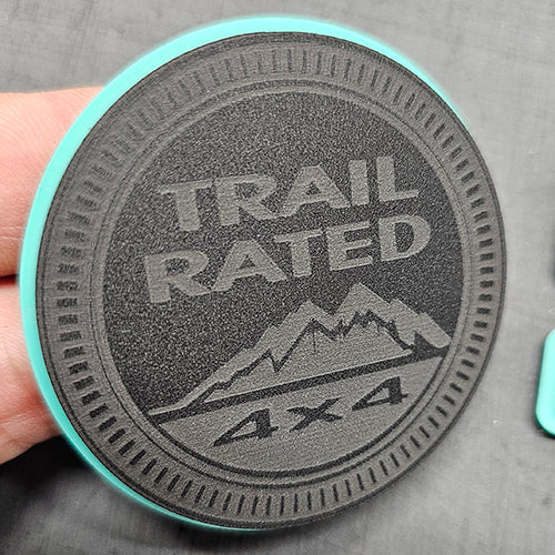 Jeep Engraved "TRAIL RATED" Emblem