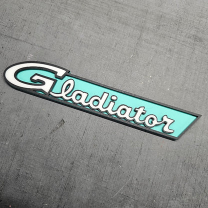Retro Gladiator Fender Emblem - Three Color