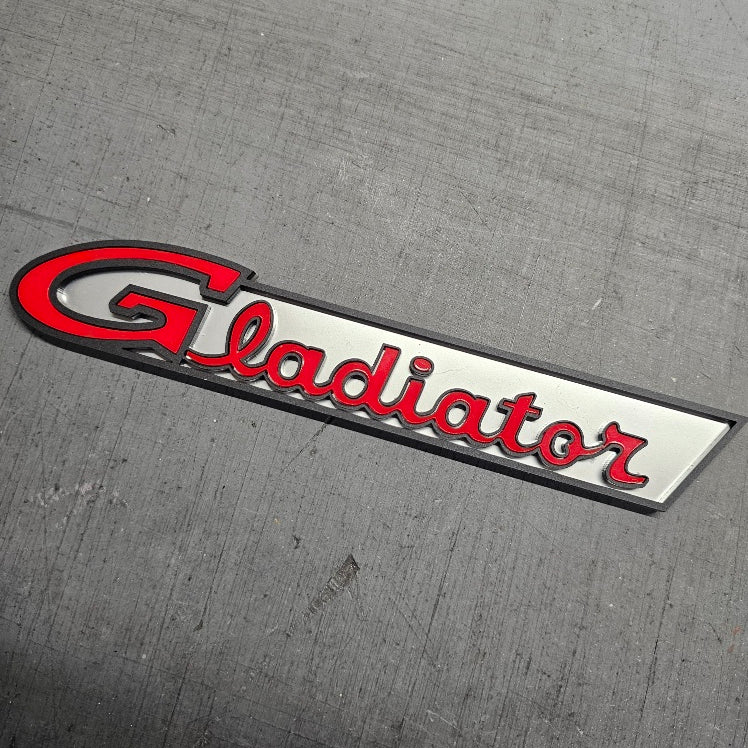Retro Gladiator Fender Emblem - Three Color