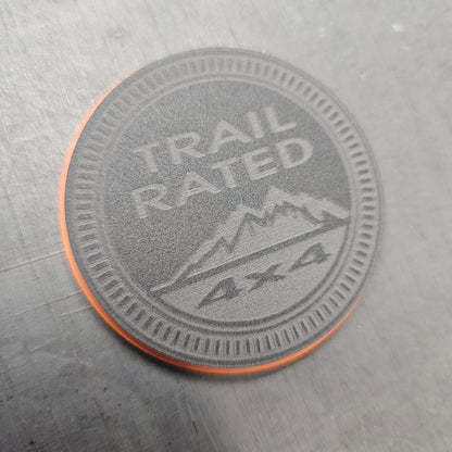 Jeep Engraved "TRAIL RATED" Emblem
