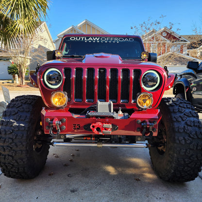 Gauntlet Front Bumper w/Winch Plate for Jeep JL/JT  (2018-2024)