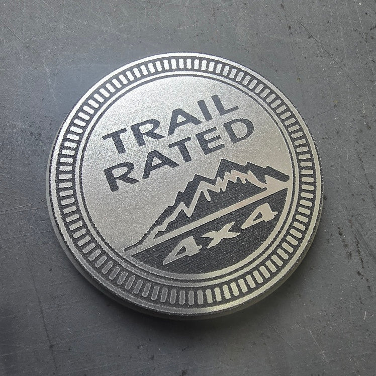 Jeep Engraved "TRAIL RATED" Emblem