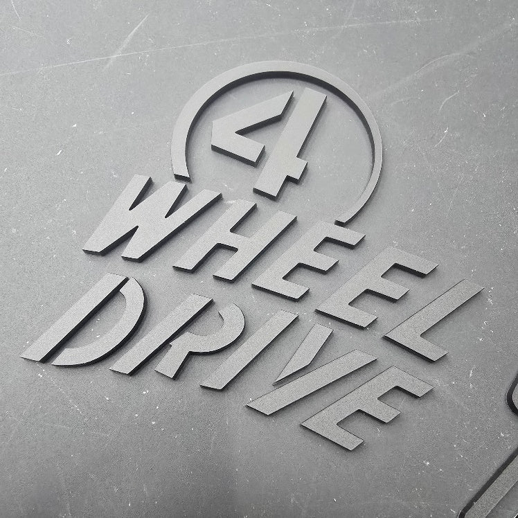 Jeep JT Willys "Four Wheel Drive" Emblem - Single Color