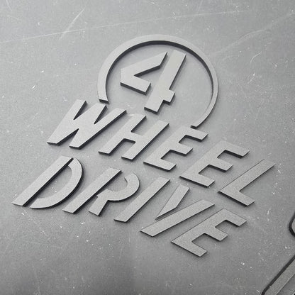 Jeep JT Willys "Four Wheel Drive" Emblem - Single Color