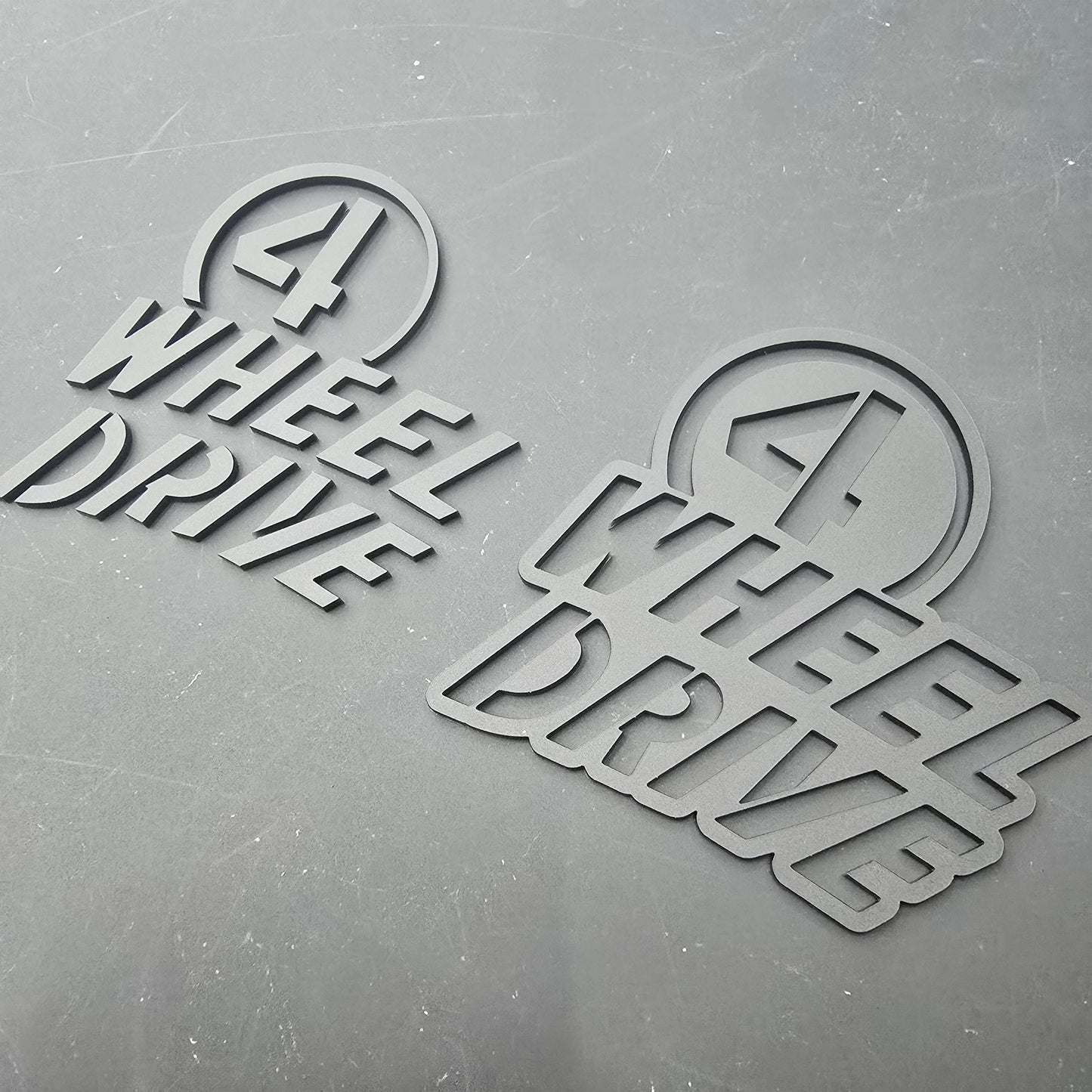 Jeep JT Willys "Four Wheel Drive" Emblem - Single Color