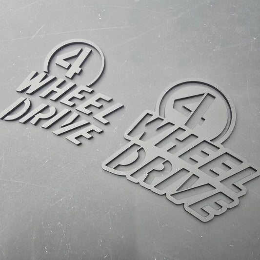 Jeep JT Willys "Four Wheel Drive" Emblem - Single Color