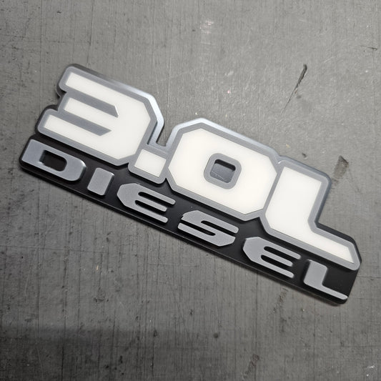 3.0L Diesel - Wrangler/Gladiator Fender Emblems - Single