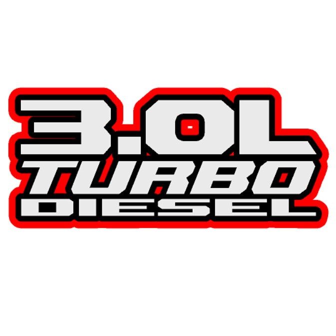 3.0L Turbo Diesel - Wrangler/Gladiator Fender Emblems - Single