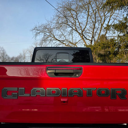 Jeep "GLADIATOR" Tailgate Emblem -  Two Color Negative