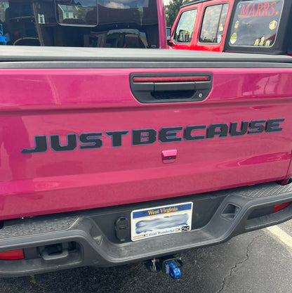 Jeep Gladiator "CUSTOM NAME" Tailgate Emblem -  Two Color Stacked