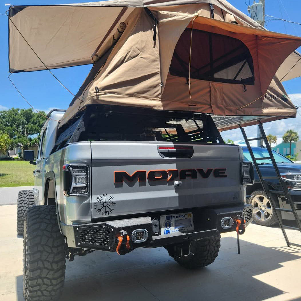 Jeep Gladiator "MOJAVE" Tailgate Emblem -  Two Color Stacked