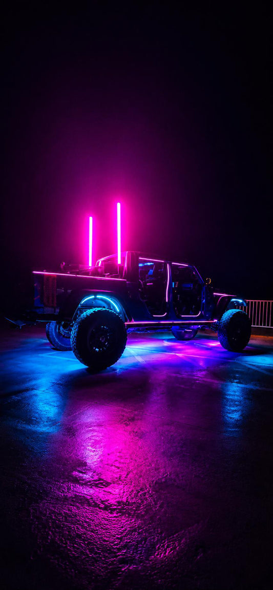 Shoreline Offroad Pro Series Fat RGBIC 3’ Whip Lights