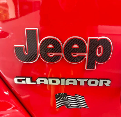 JEEP Wrangler/Gladiator Fender Emblems - PAIR L/R Sides - Three Color Elite