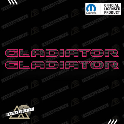 GLADIATOR Hood Lettering | Set of 2