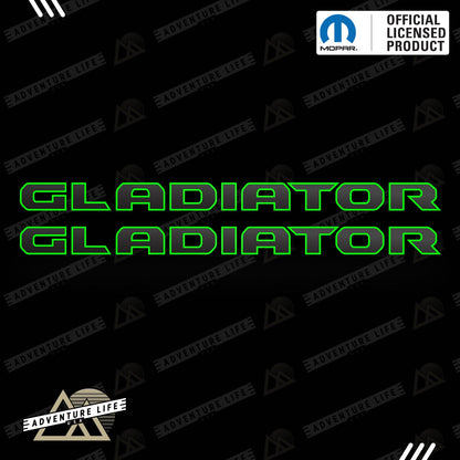 GLADIATOR Hood Lettering | Set of 2