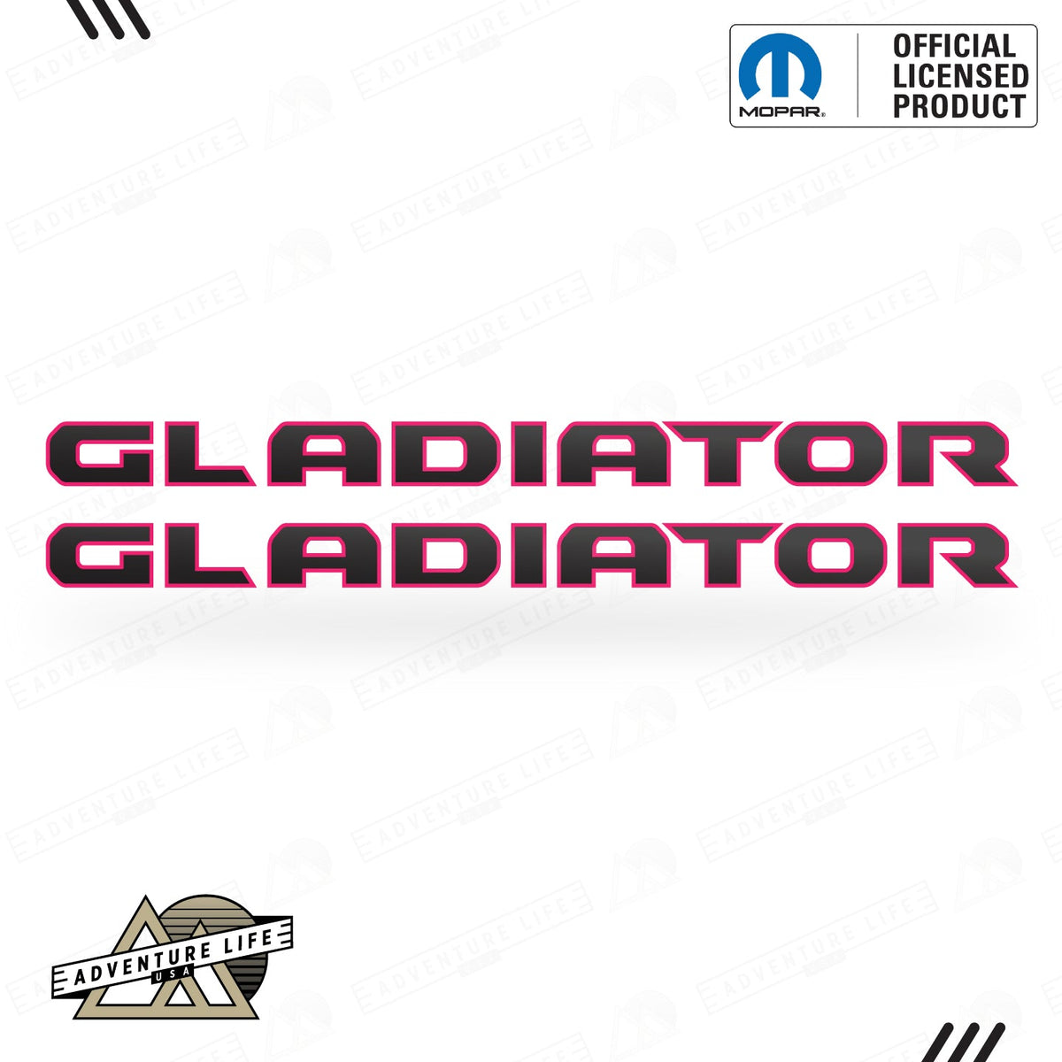 GLADIATOR Hood Lettering | Set of 2