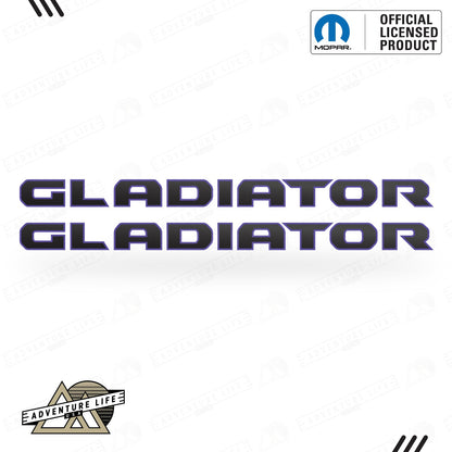 GLADIATOR Hood Lettering | Set of 2