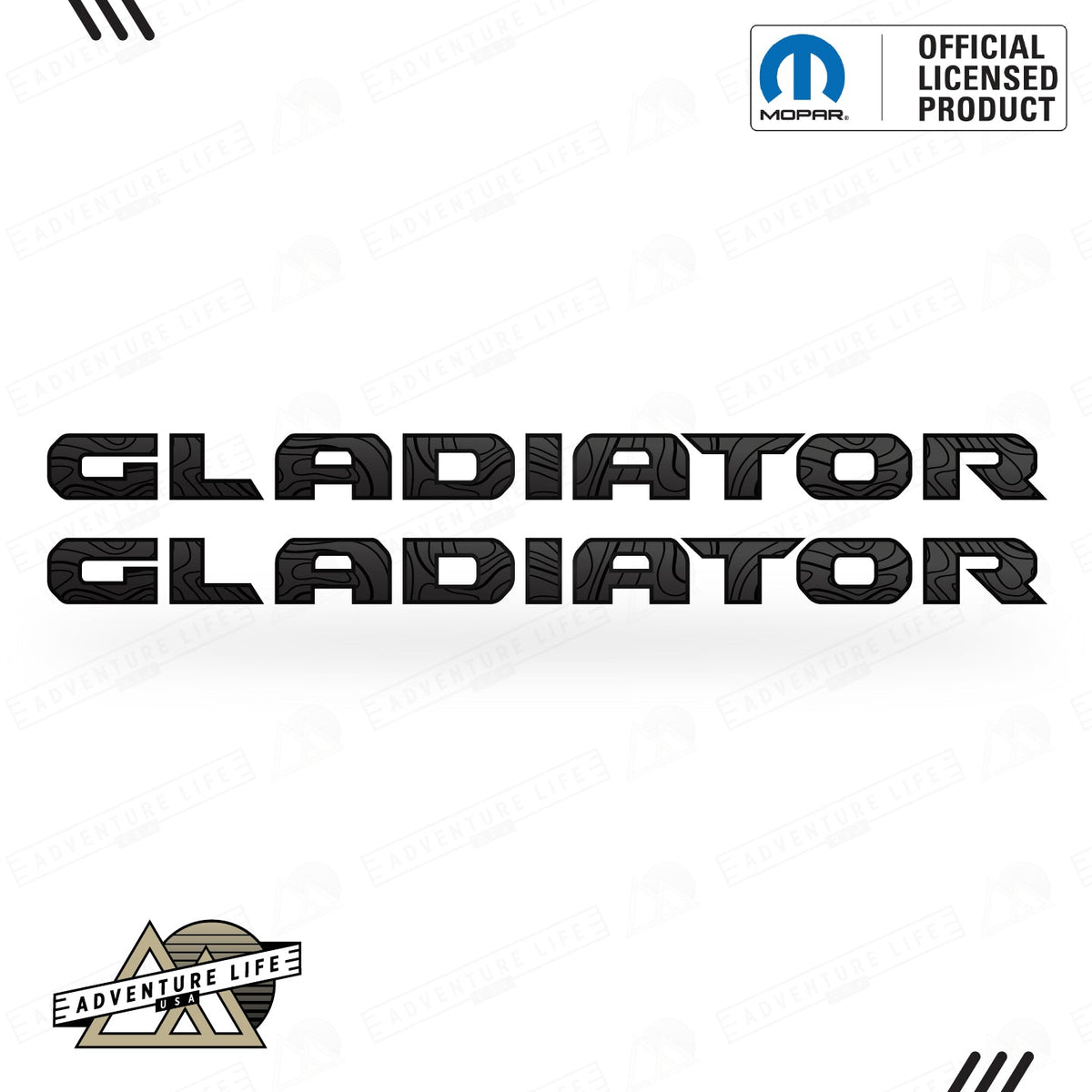 GLADIATOR Hood Lettering | Set of 2