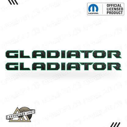 GLADIATOR Hood Lettering | Set of 2