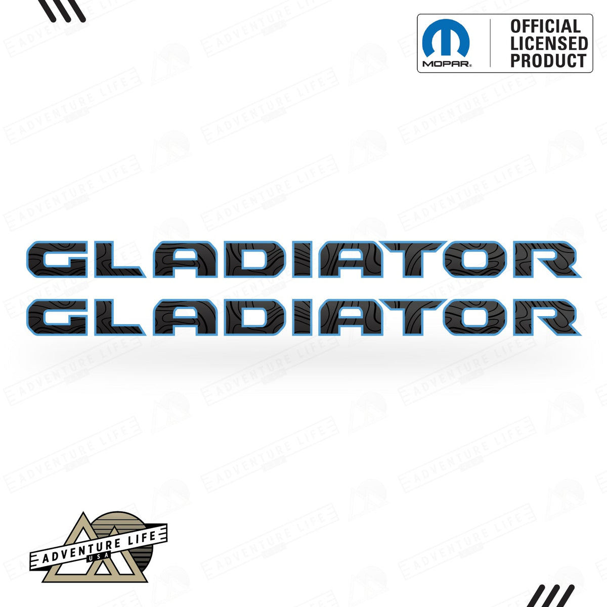 GLADIATOR Hood Lettering | Set of 2