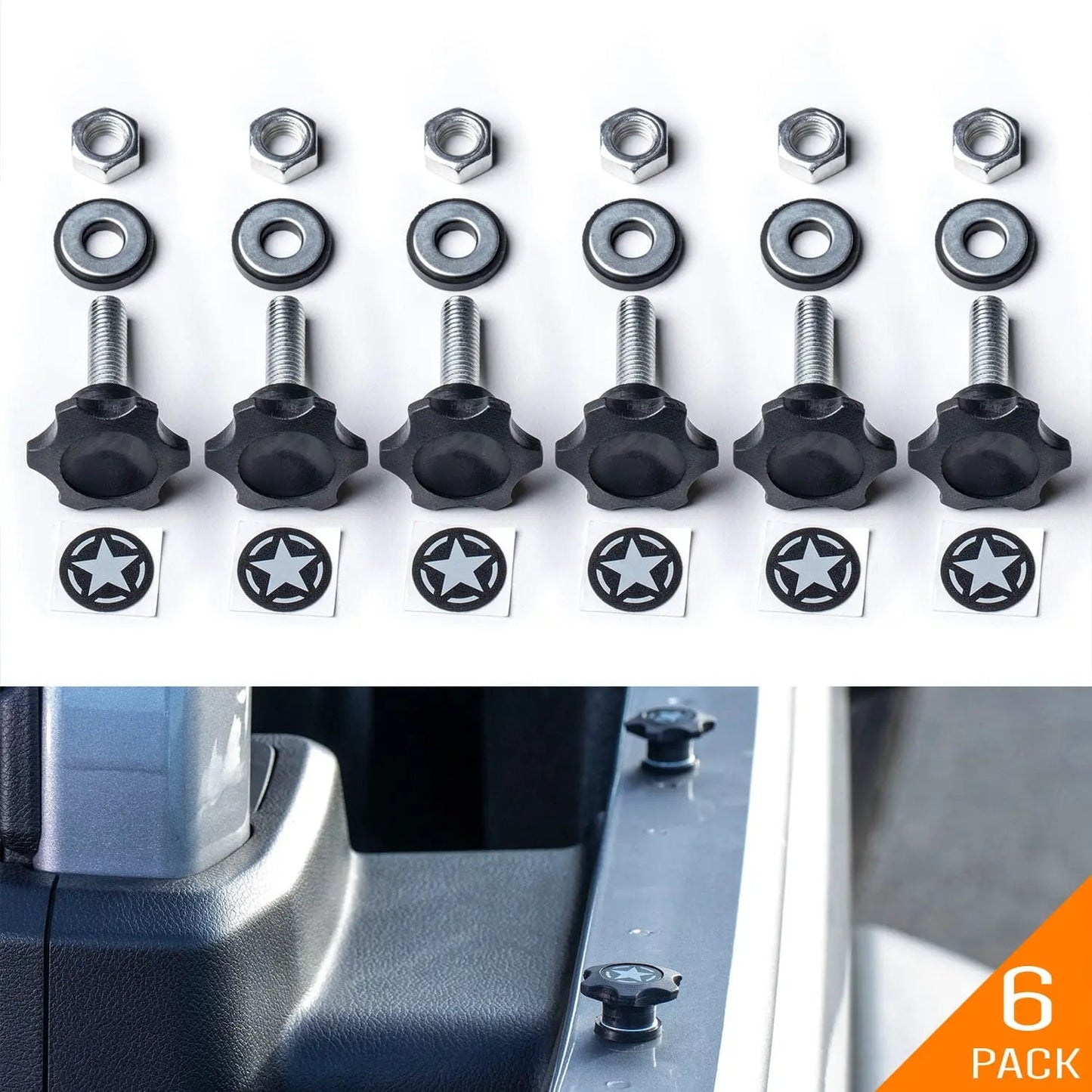 GP-Star Hardtop/ Cover Quick-release Thumbscrew Set