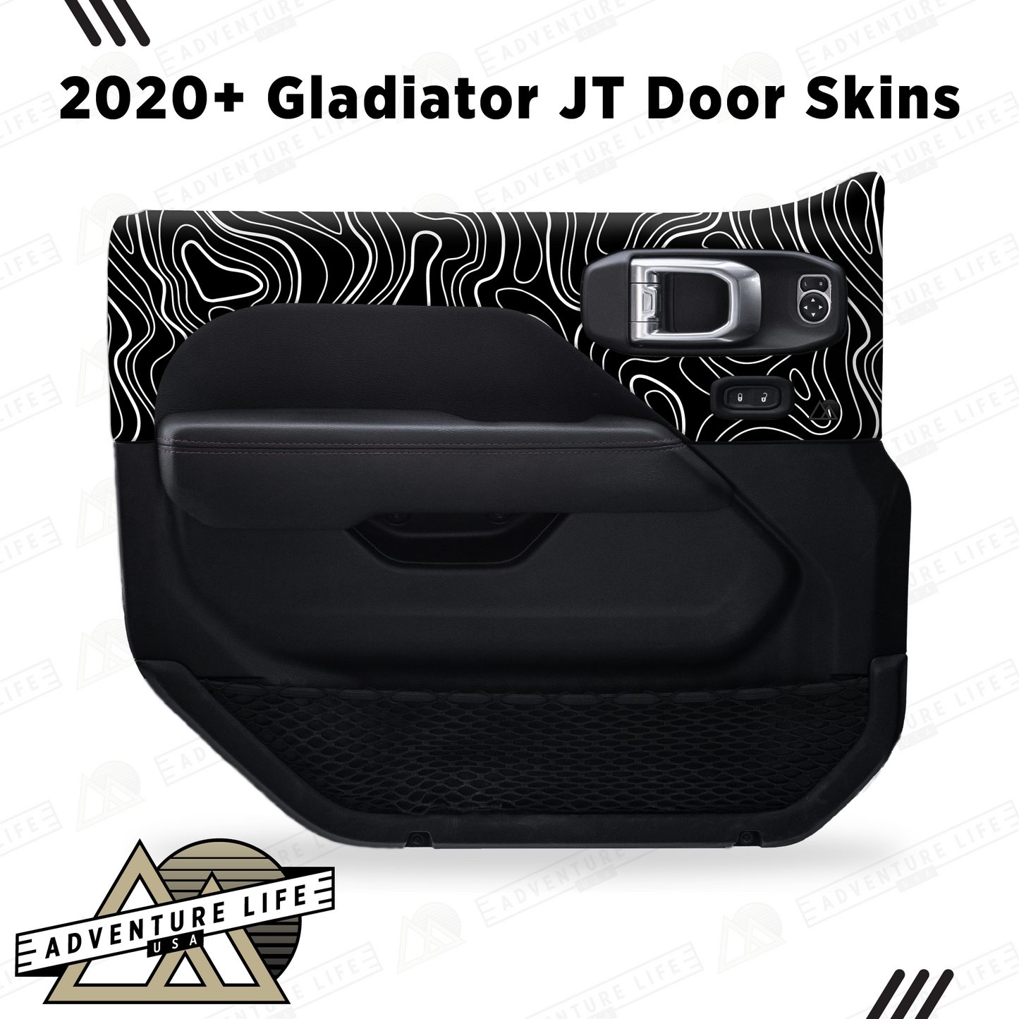 2020+ Gladiator JT Door Skins | Topographic
