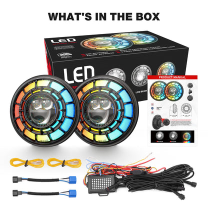 Shoreline Offroad Pro Series LED 7” JK RGB Headlights