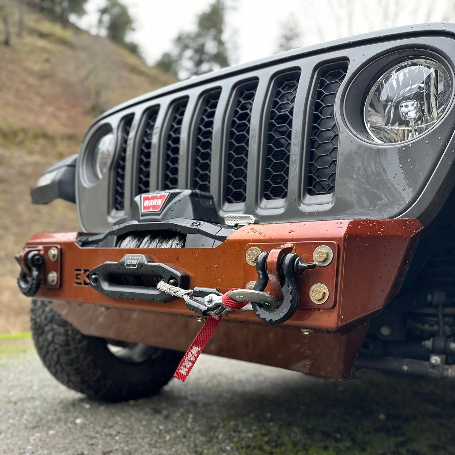 Gauntlet Front Bumper w/Winch Plate for Jeep JL/JT  (2018-2024)