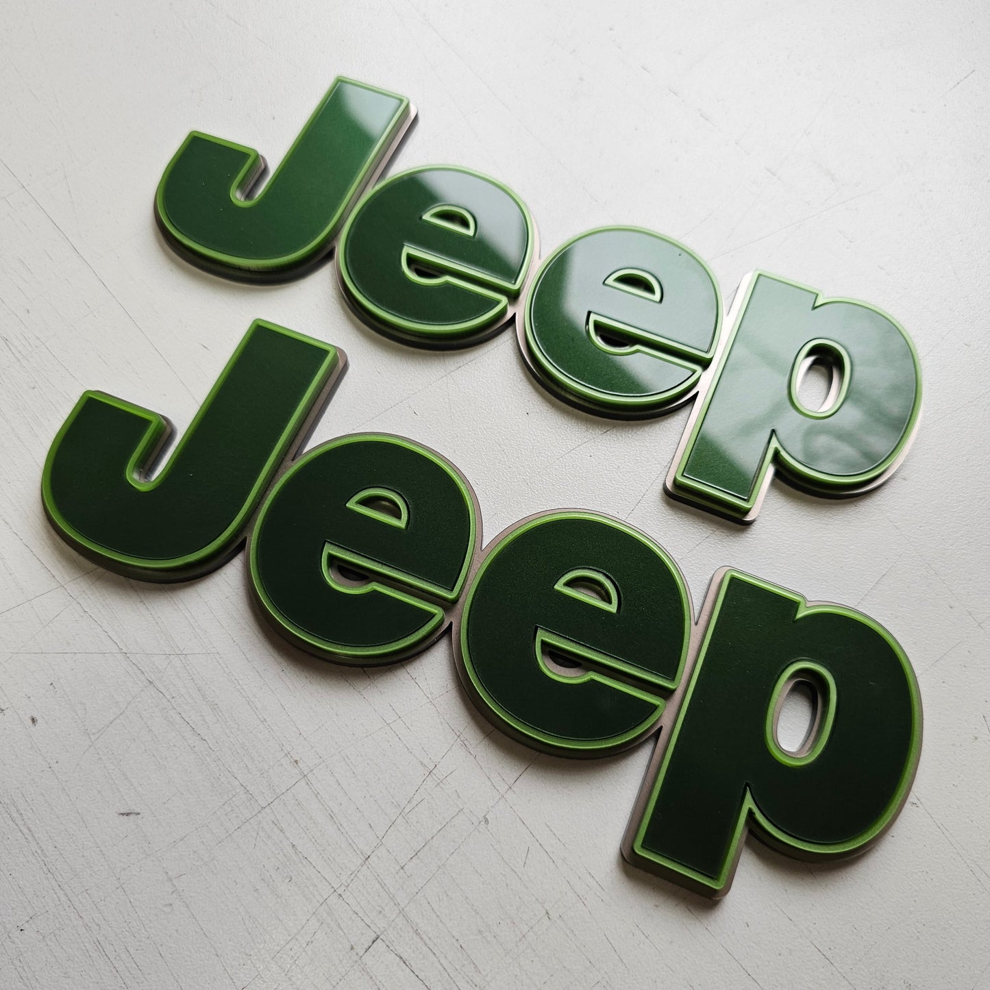 JEEP Wrangler/Gladiator Fender Emblems - PAIR L/R Sides - Three Color Elite