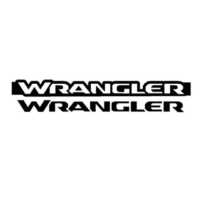 Jeep JL "Wrangler" Emblem - PAIR L/R Sides - Single Color