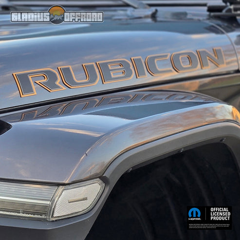 Jeep JT JL Rubicon Hood Emblem Set - Wrangler Gladiator – Gladius Offroad