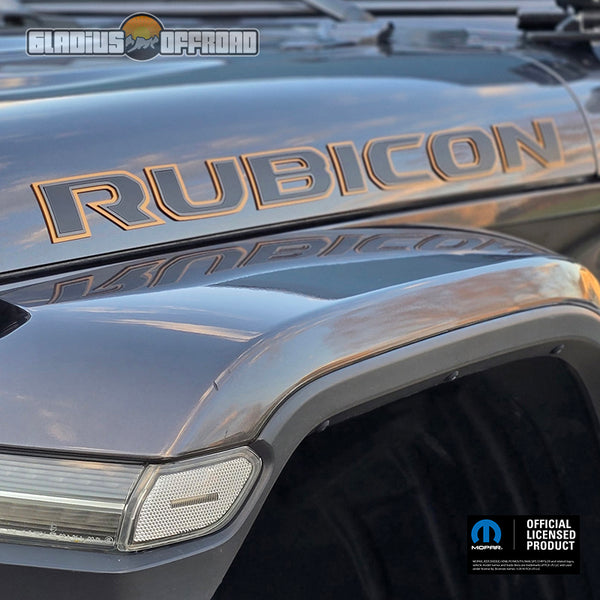 Jeep JT JL Rubicon Hood Emblem Set - Wrangler Gladiator – Gladius Offroad