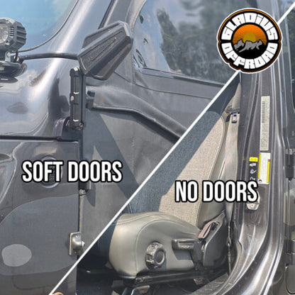 Wrangler / Gladiator (JL/JT) Doors Off Mirror Mounts