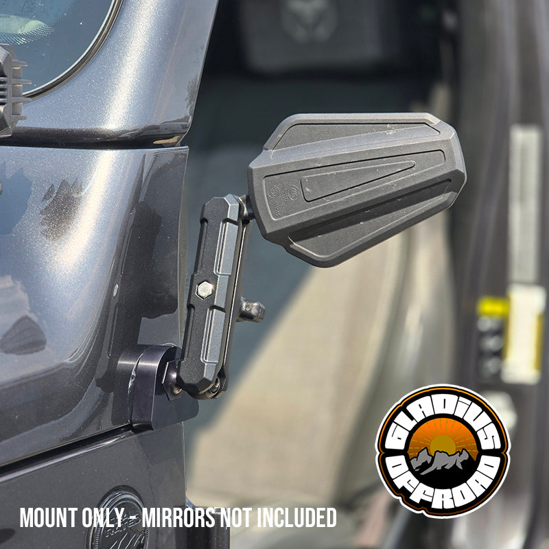 Wrangler / Gladiator (JL/JT) Doors Off Mirror Mounts
