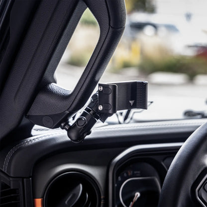 LINK™ Grab Handle Mount With Qi2/MagSafe Charging and Cooling Phone Holder | 3.5" Arm | 2024+ Jeep JL, Gladiator, and 4XE