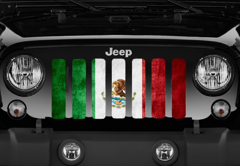 Rustic Mexico Flag Grille Insert