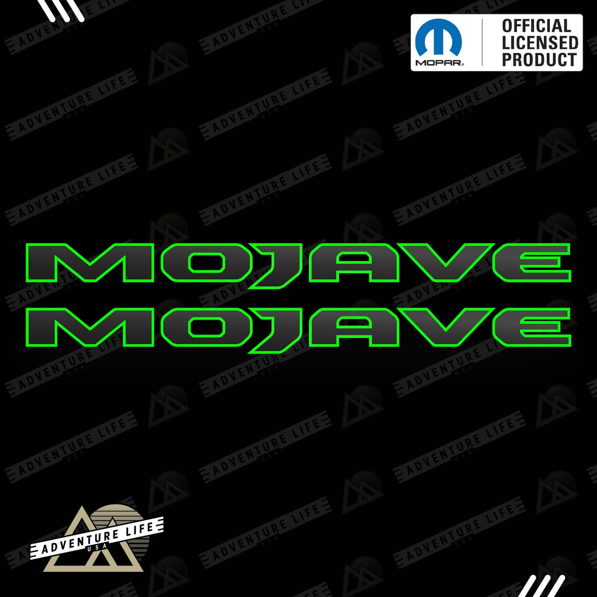 MOJAVE Hood Lettering | Set of 2