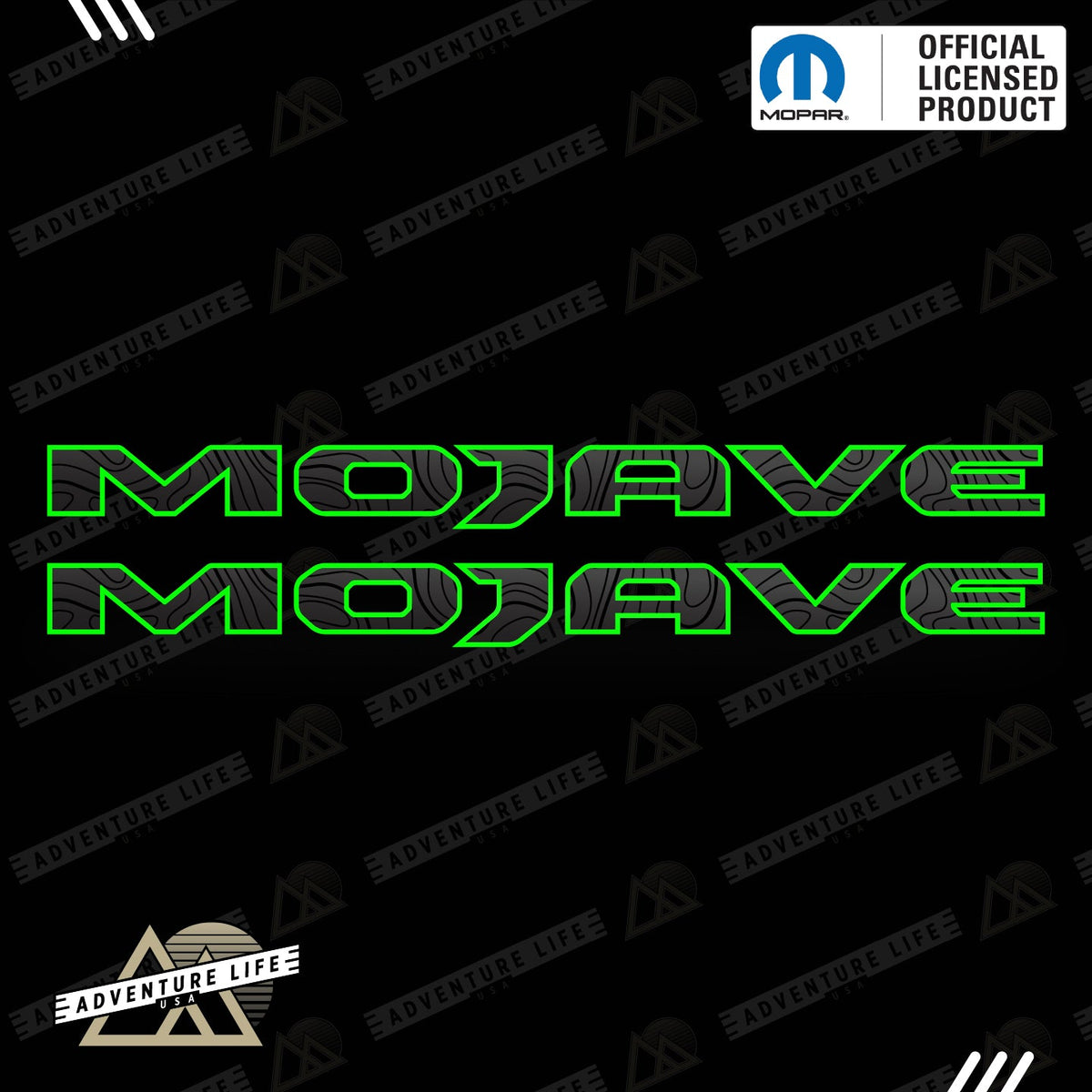 MOJAVE Hood Lettering | Set of 2