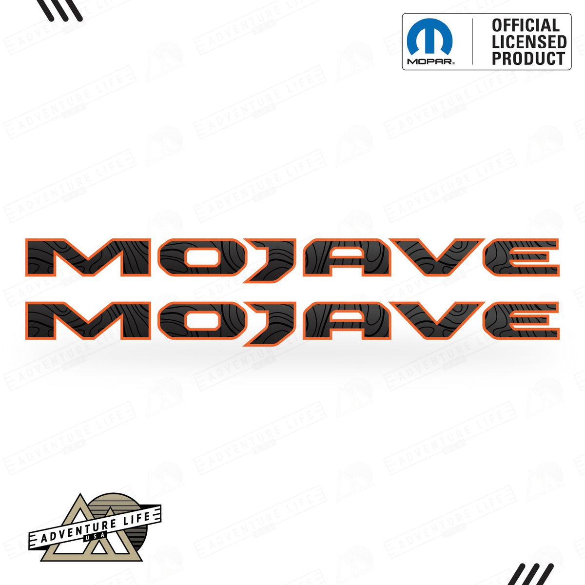 MOJAVE Hood Lettering | Set of 2