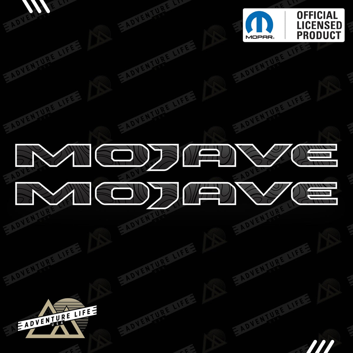 MOJAVE Hood Lettering | Set of 2