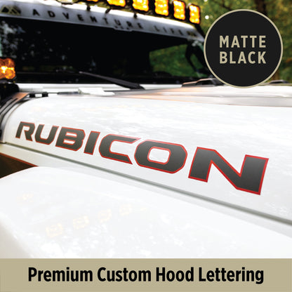 RUBICON Hood Lettering | Set of 2