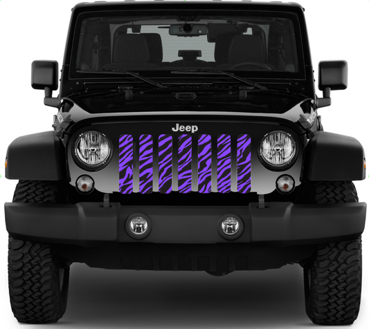 Purple Zebra Print Grille Insert