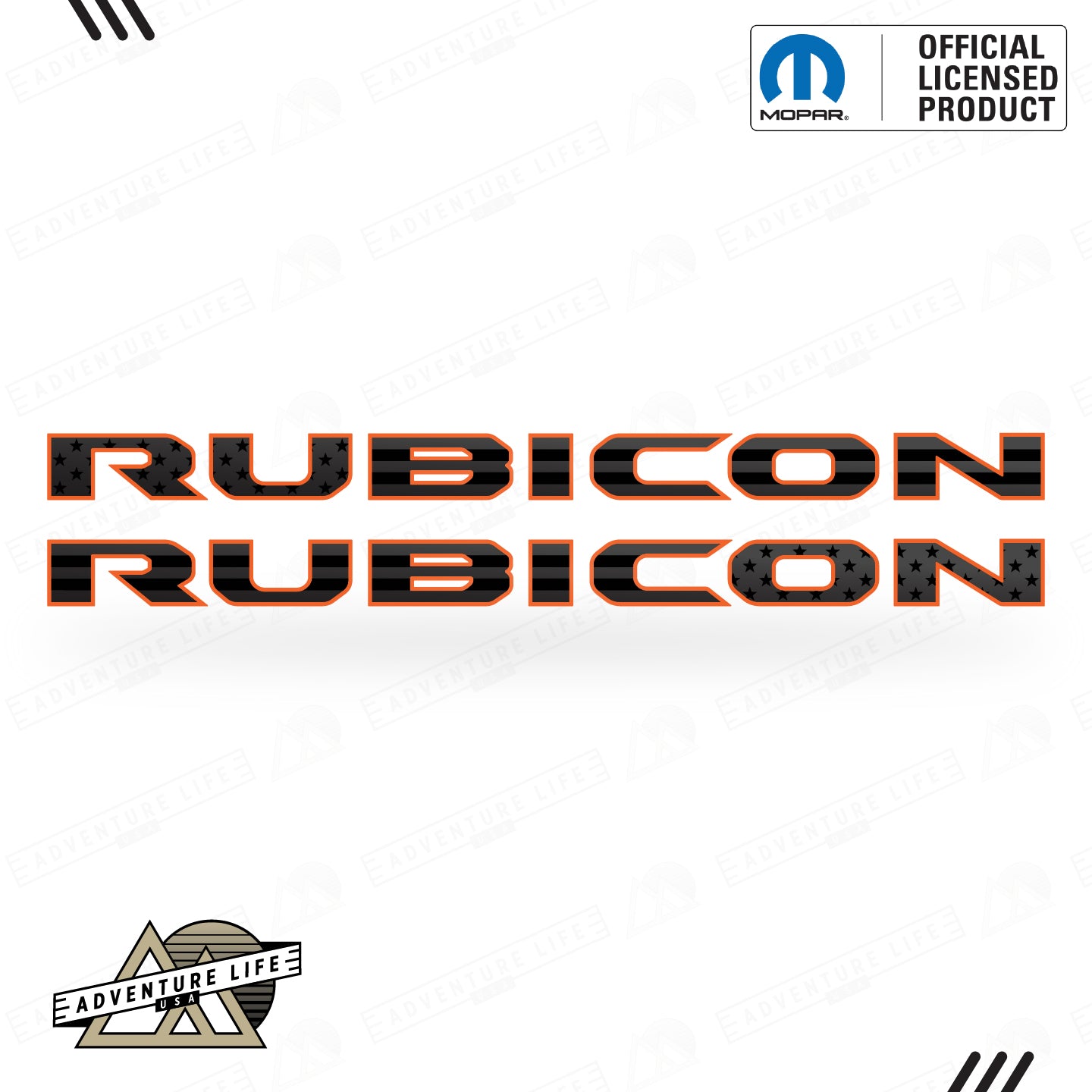 RUBICON Hood Lettering | Set of 2