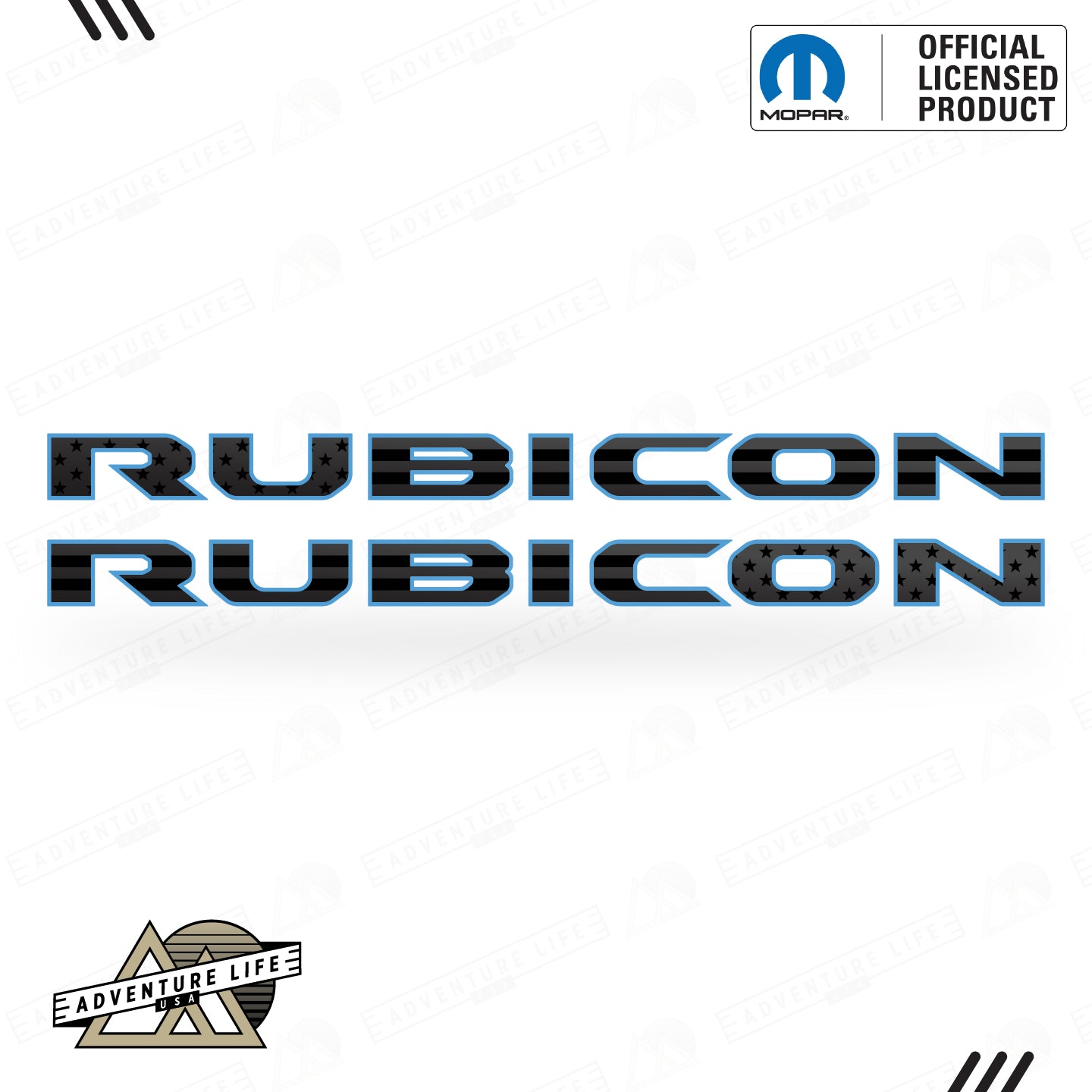 RUBICON Hood Lettering | Set of 2