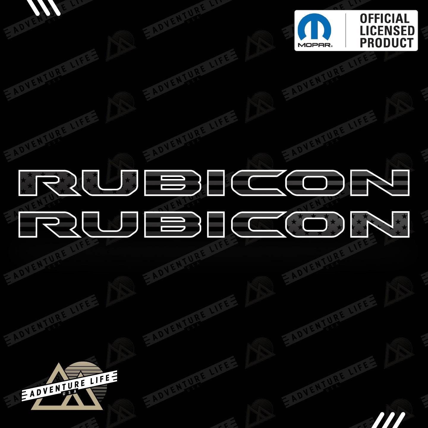 RUBICON Hood Lettering | Set of 2