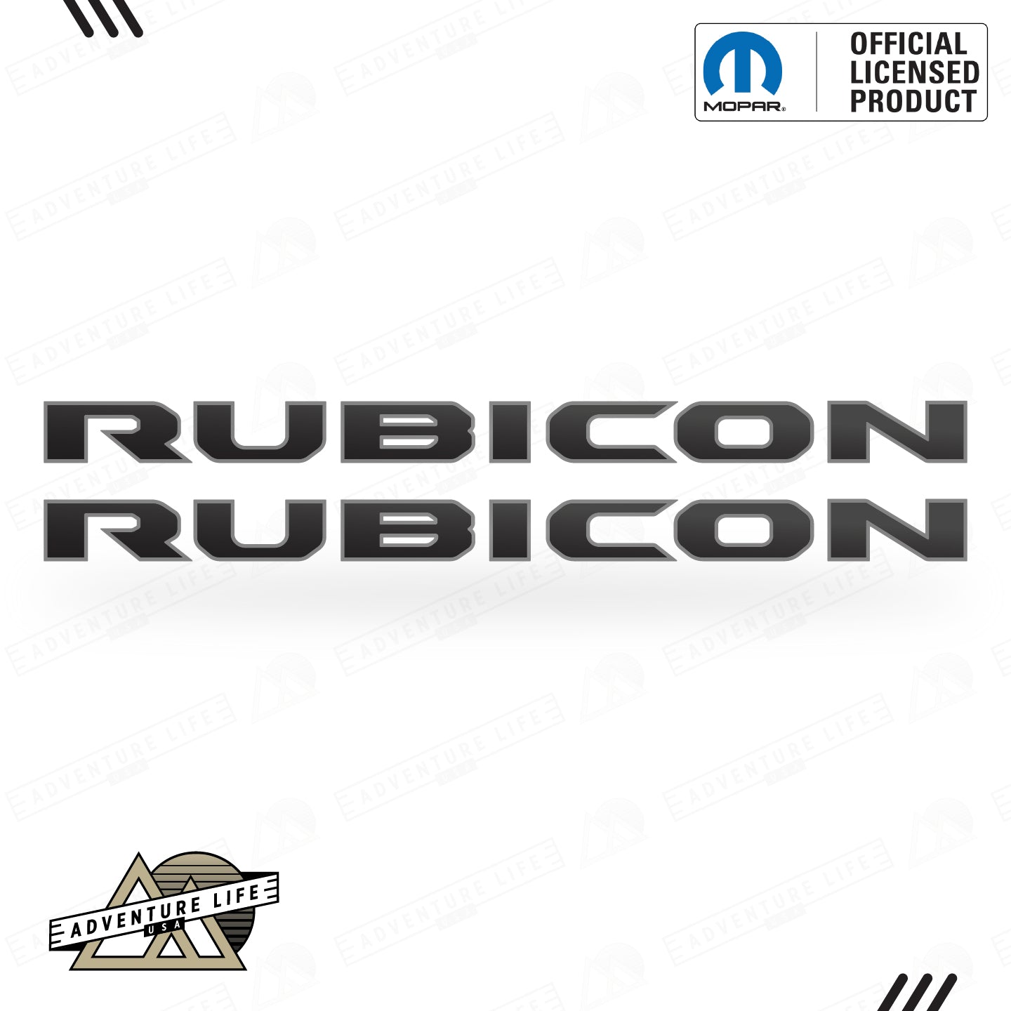 RUBICON Hood Lettering | Set of 2