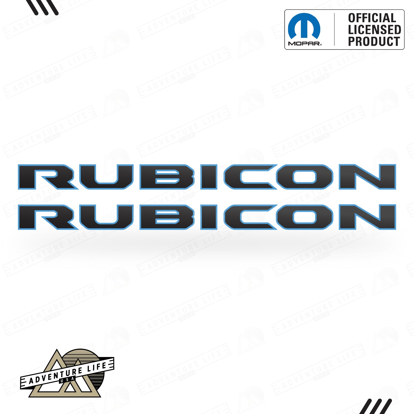 RUBICON Hood Lettering | Set of 2